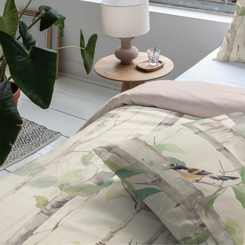 Dekbedovertrek Katoen-Satijn - Birch & Birds - Image 3