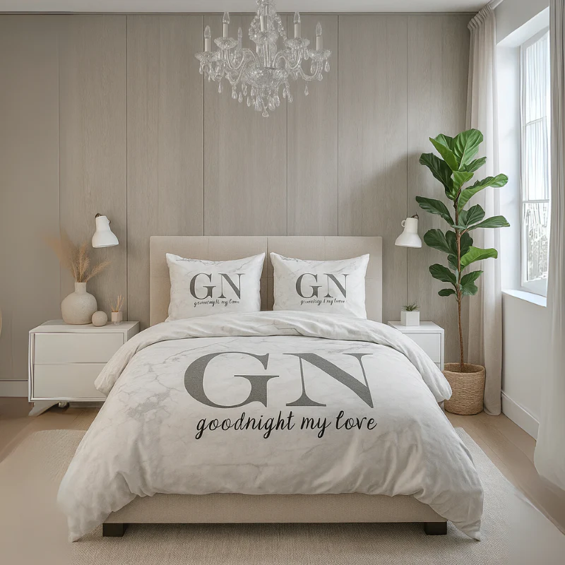 Dekbedovertrek Goodnight - Zilver - Image 3