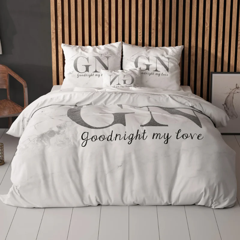Dekbedovertrek Goodnight - Zilver - Image 4