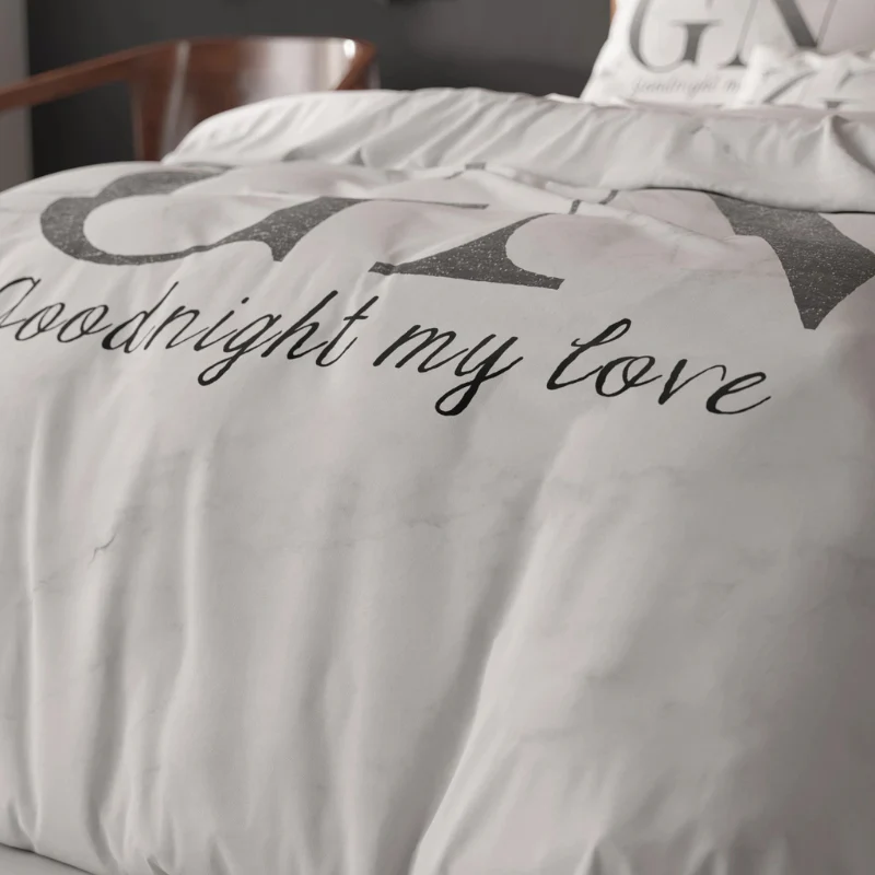 Dekbedovertrek Goodnight - Zilver - Image 6