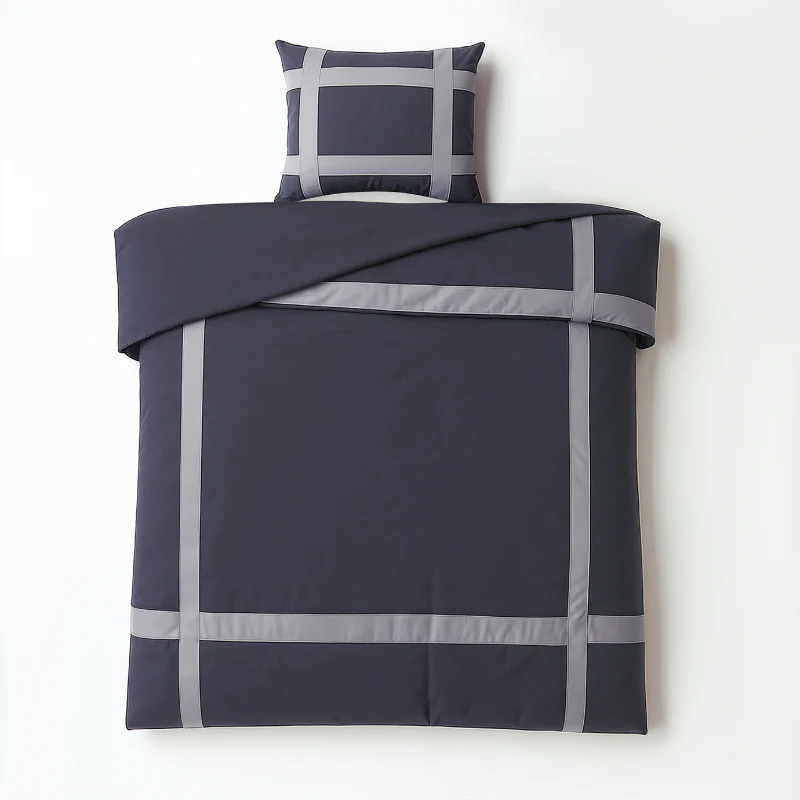 Dekbedovertrek Percale-Katoen - Hotel Alberto - Antraciet/Grijs - Image 4