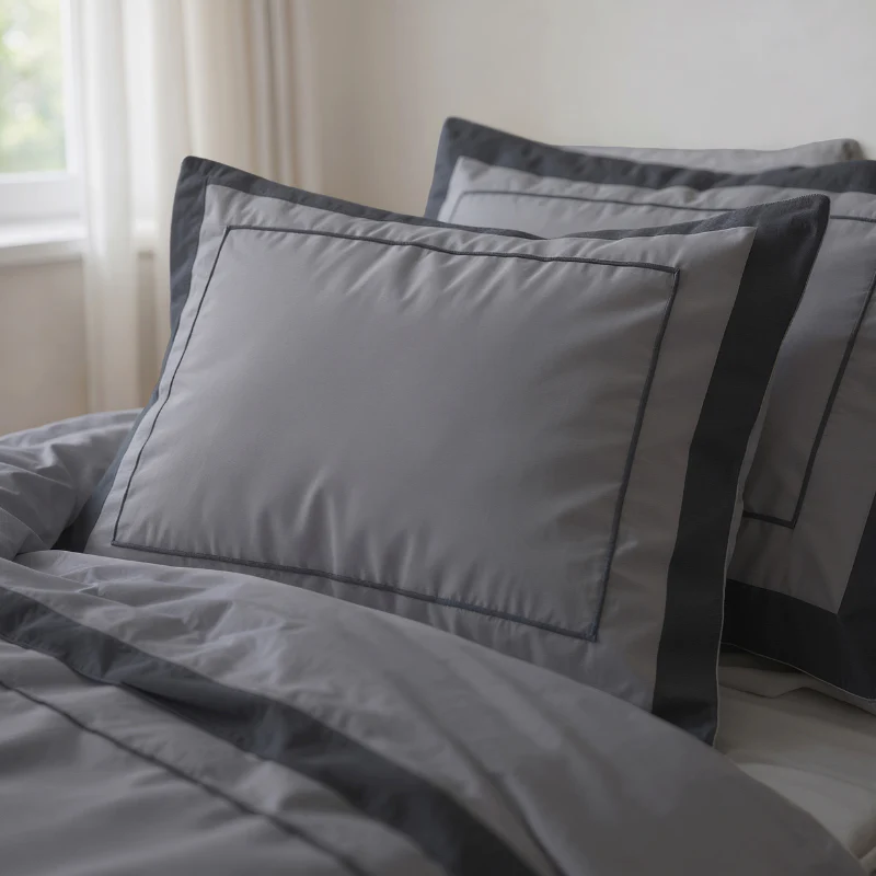 Dekbedovertrek Percale-Katoen - Hotel Gallardo - Grijs/Antraciet - Image 6