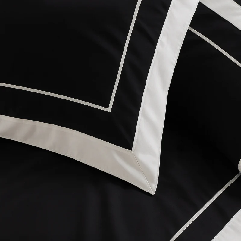 Dekbedovertrek Percale-Katoen - Hotel Gallardo - Zwart/Wit - Image 6