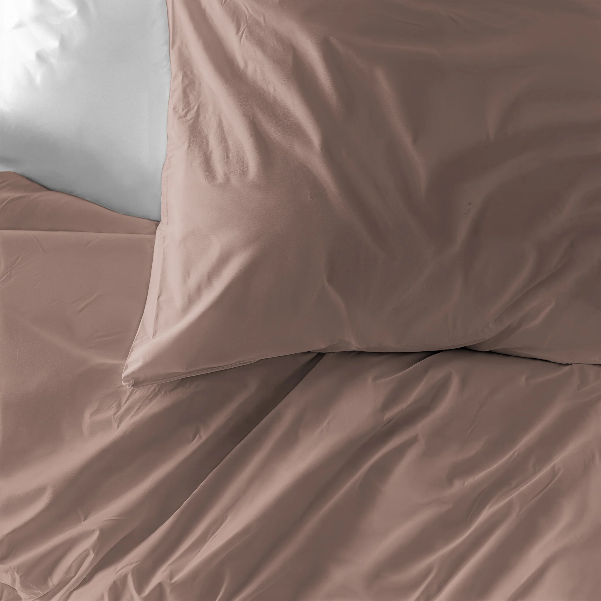Dekbedovertrek Katoen Flanel - Uni - Zacht Roze - Image 3