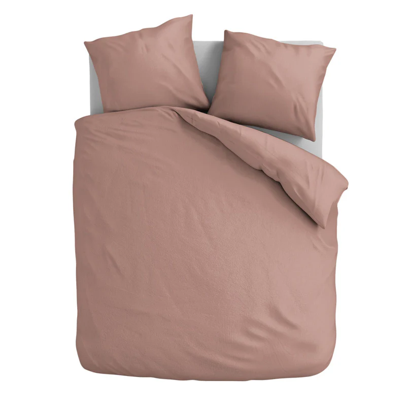 Dekbedovertrek Katoen Flanel - Uni - Zacht Roze - Image 5