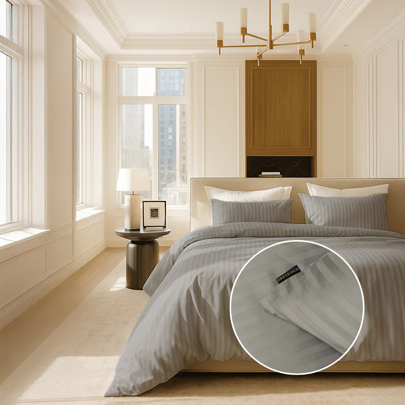 Dekbedovertrek Katoen-Satijn - Satijnstreep - Image 12