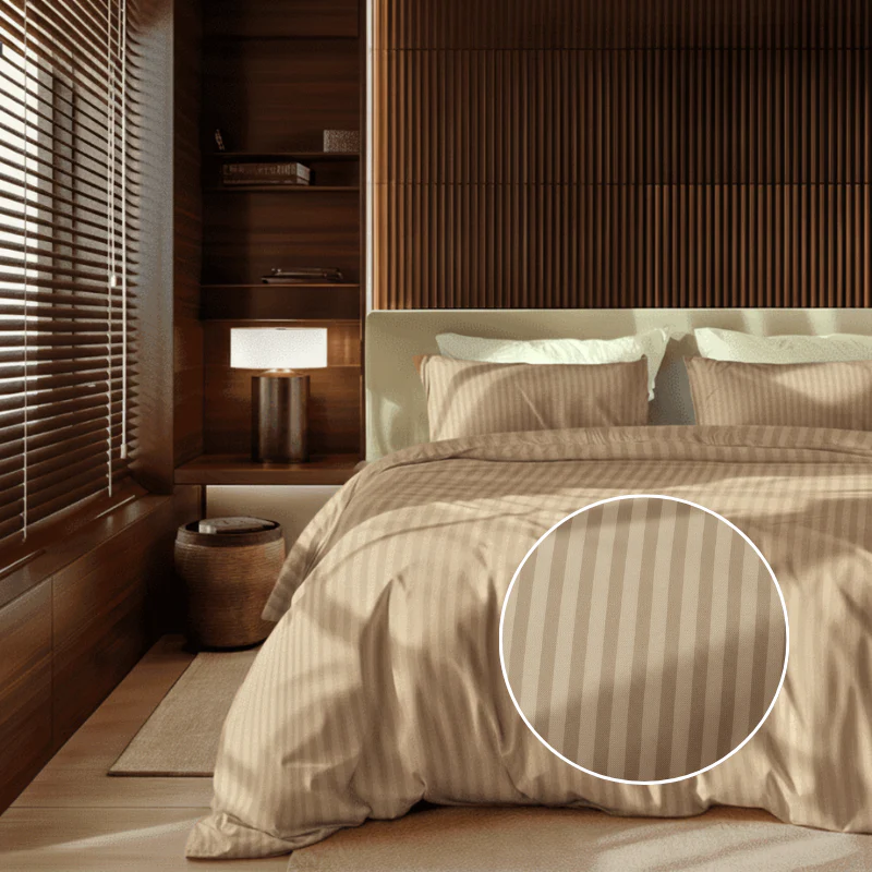 Dekbedovertrek Katoen-Satijn - Satijnstreep - Image 13