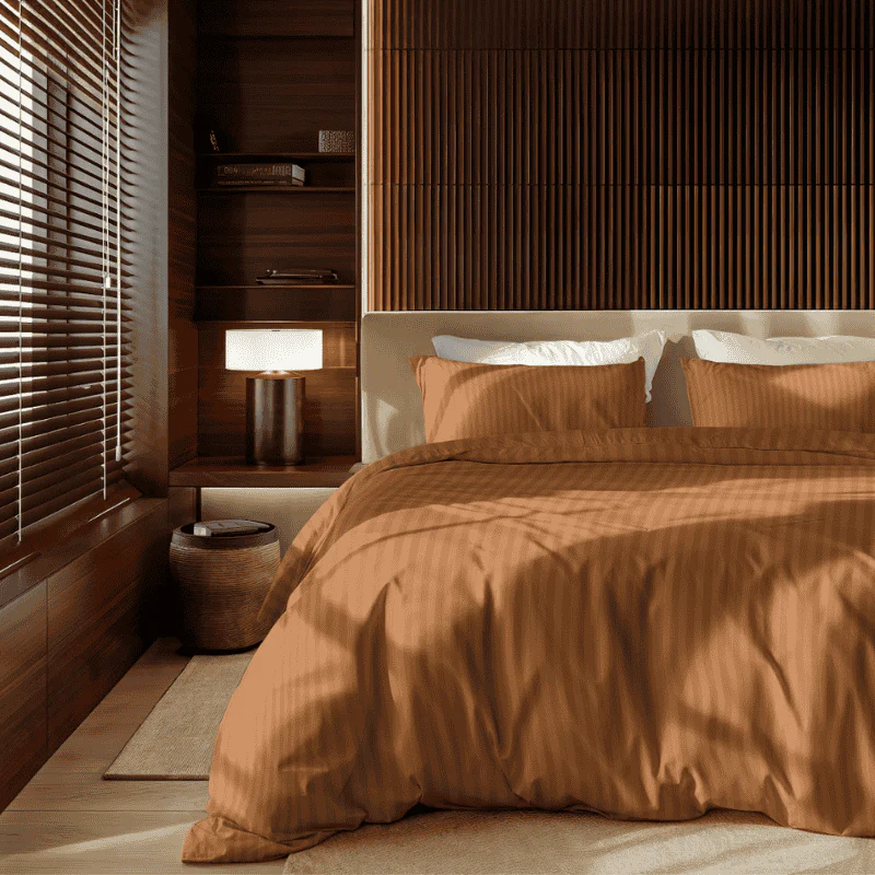 Dekbedovertrek Katoen-Satijn - Satijnstreep - Image 3