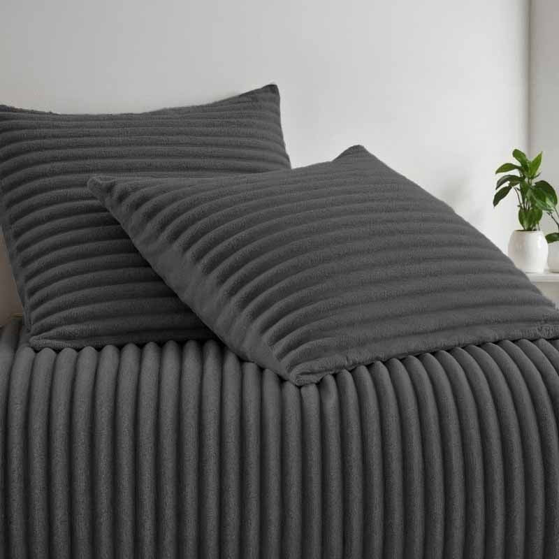 Dekbedovertrek Teddy Rib - Antraciet - Image 11