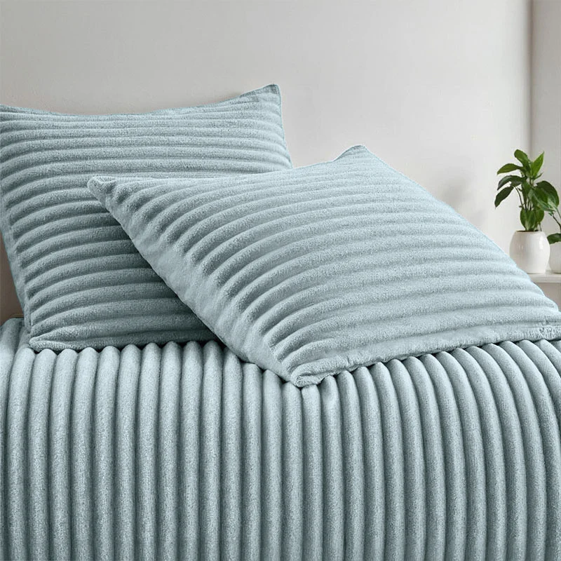 Dekbedovertrek Teddy Rib - Jade - Image 3