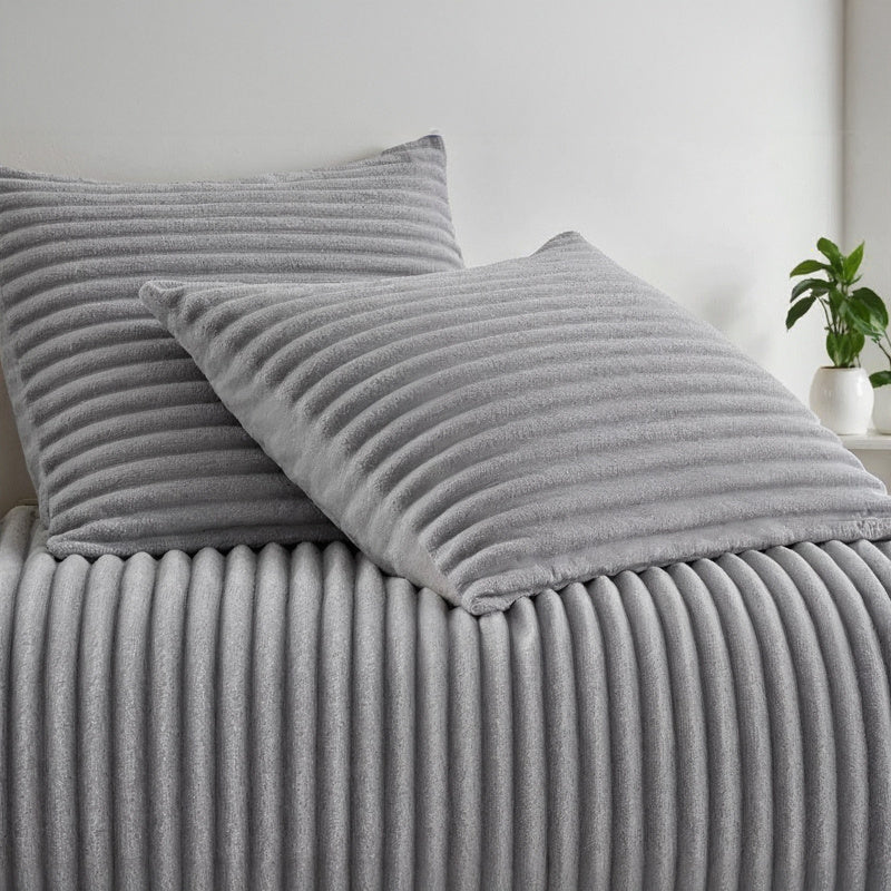 Dekbedovertrek Teddy Rib - Licht Grijs - Image 7