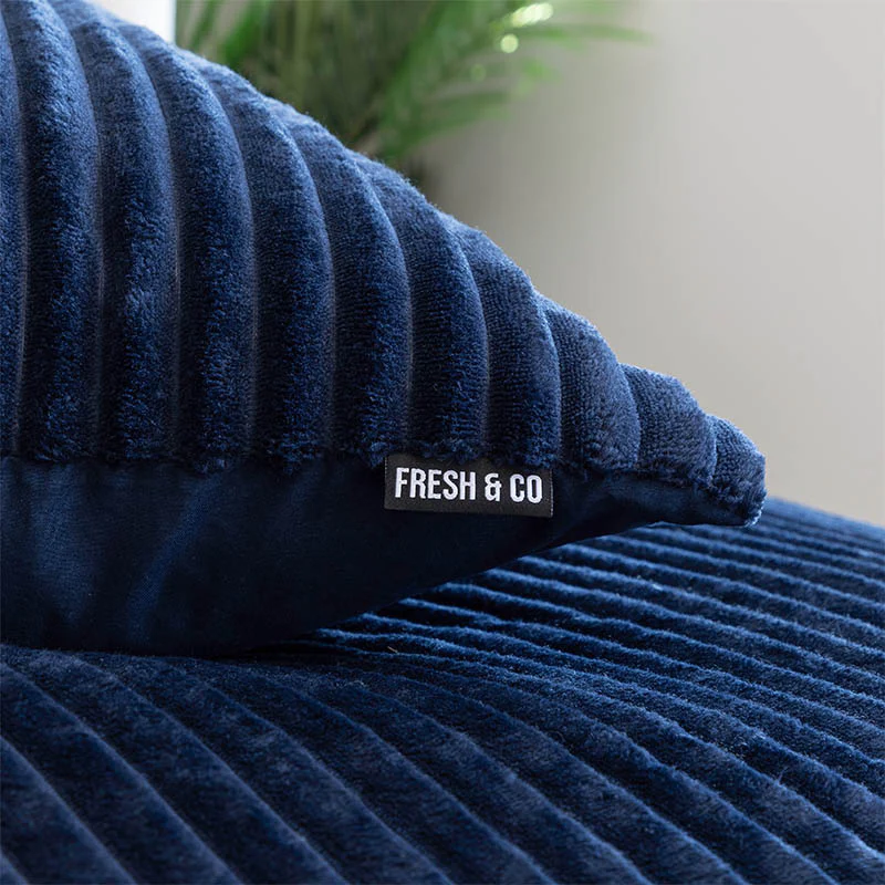 Dekbedovertrek Teddy Rib - Navy - Image 5