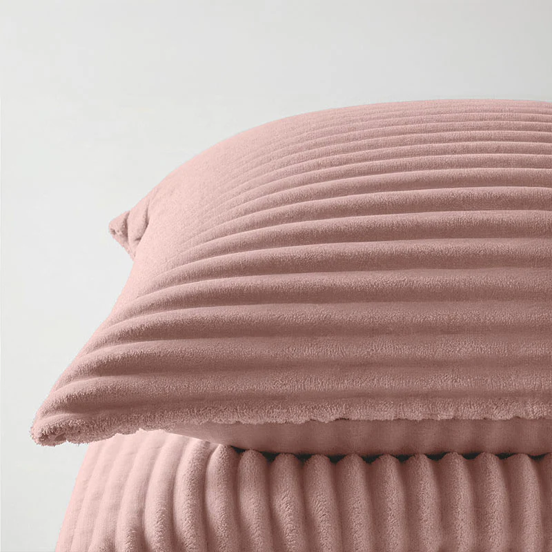 Dekbedovertrek Teddy Rib - Oud Roze - Image 4