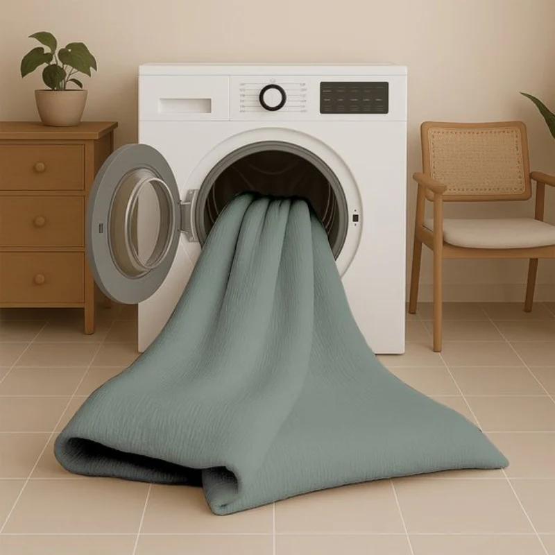 Easy Dekbed Zonder Overtrek - Mousseline - Groen - Image 4