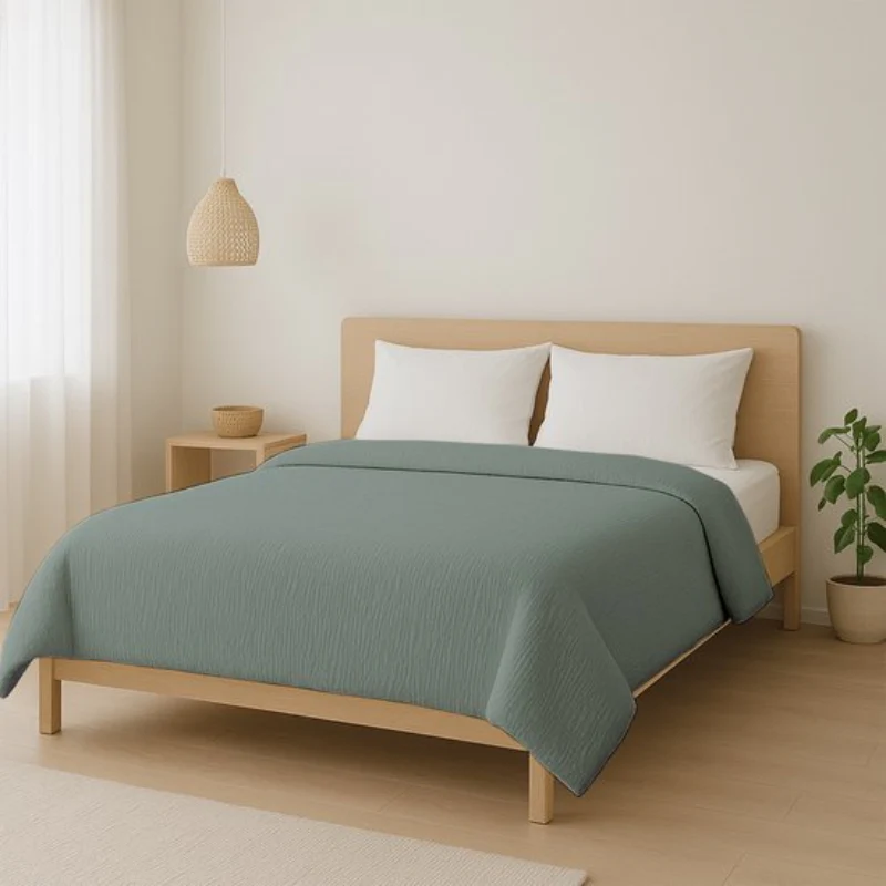 Easy Dekbed Zonder Overtrek - Mousseline - Groen - Image 6