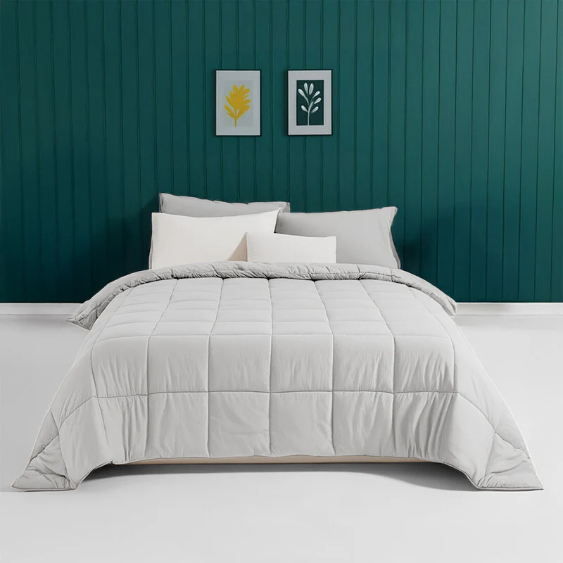 Easy Dekbed Zonder Overtrek - Stone Washed - Zilvergrijs - Image 4