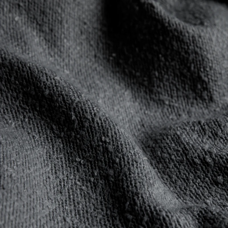 Gordijnen Bouclé - Haken of Ringen - Antraciet - Image 4