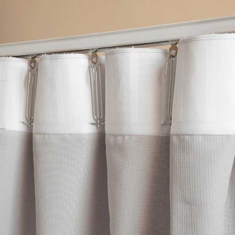 Gordijnen Bouclé - Haken of Ringen - Lichtgrijs - Image 5