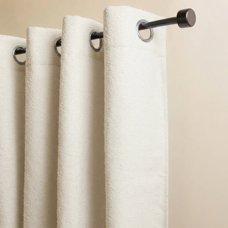 Gordijnen Bouclé - Haken of Ringen - Off-White - Image 4