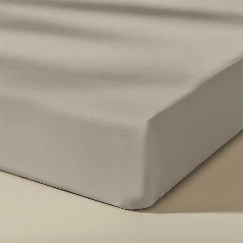 Splittopper Hoeslaken - Katoen Flanel - Taupe - Image 3