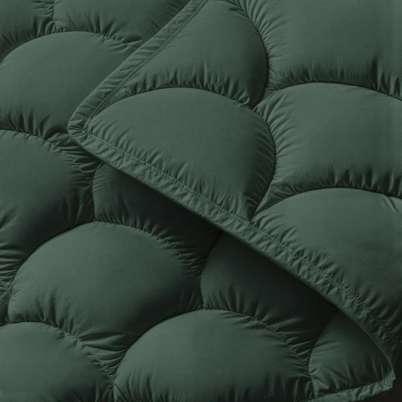 Lazy Dekbed Zonder Overtrek - Uni - Donkergroen - Image 7