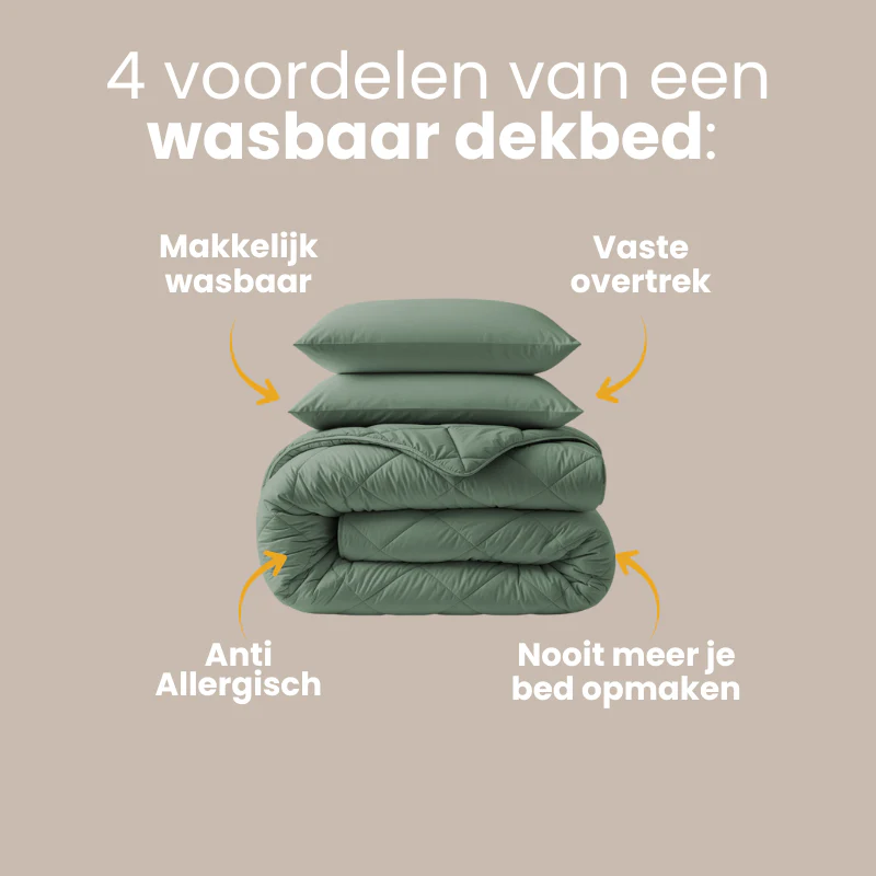 Lazy Dekbed Zonder Overtrek - Groen - Image 12