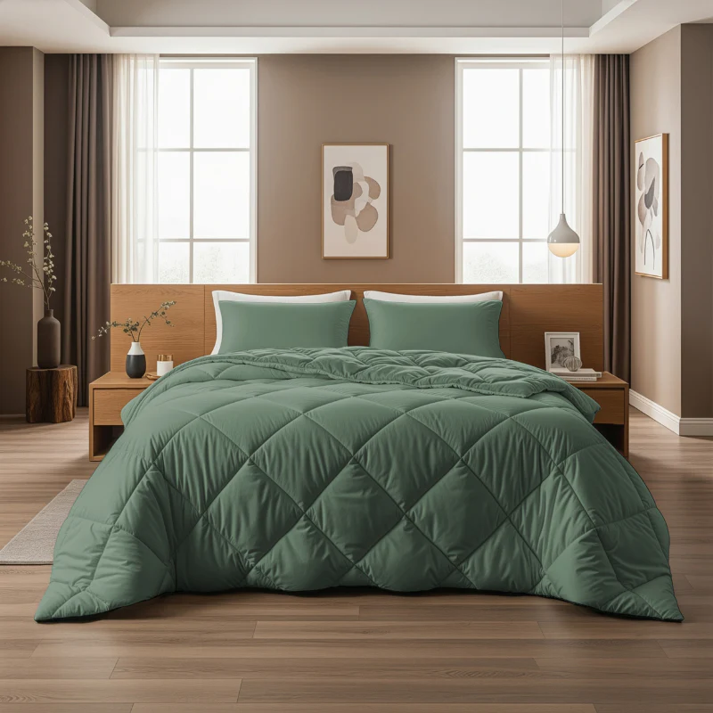 Lazy Dekbed Zonder Overtrek - Groen - Image 7