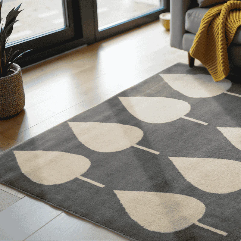 Vloerkleed Kids Lovely Leaves - Grijs - Image 3